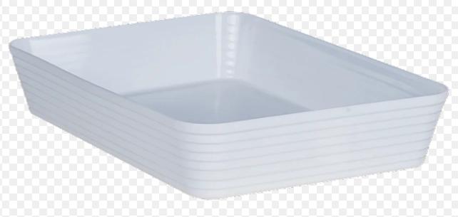 Travessa Retangular Friso Le Chef Bca 33x23x6cm 1824 Paramount