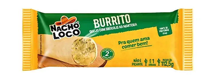Burrito Nacho Loco Queijo C/brocolis 112,5g