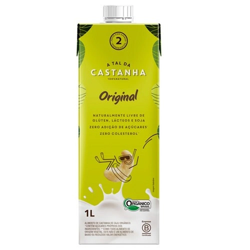 Bebida à Base De Castanha De Caju Orgânica Original A Tal Da Castanha Caixa 1l