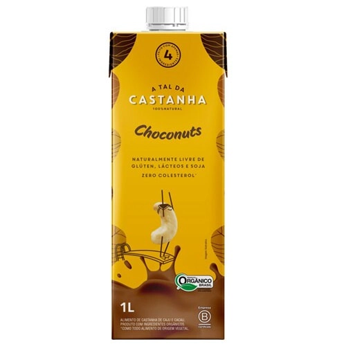 Bebida à Base De Castanha De Caju E Cacau Orgânica Choconuts A Tal Da Castanha Caixa 1l