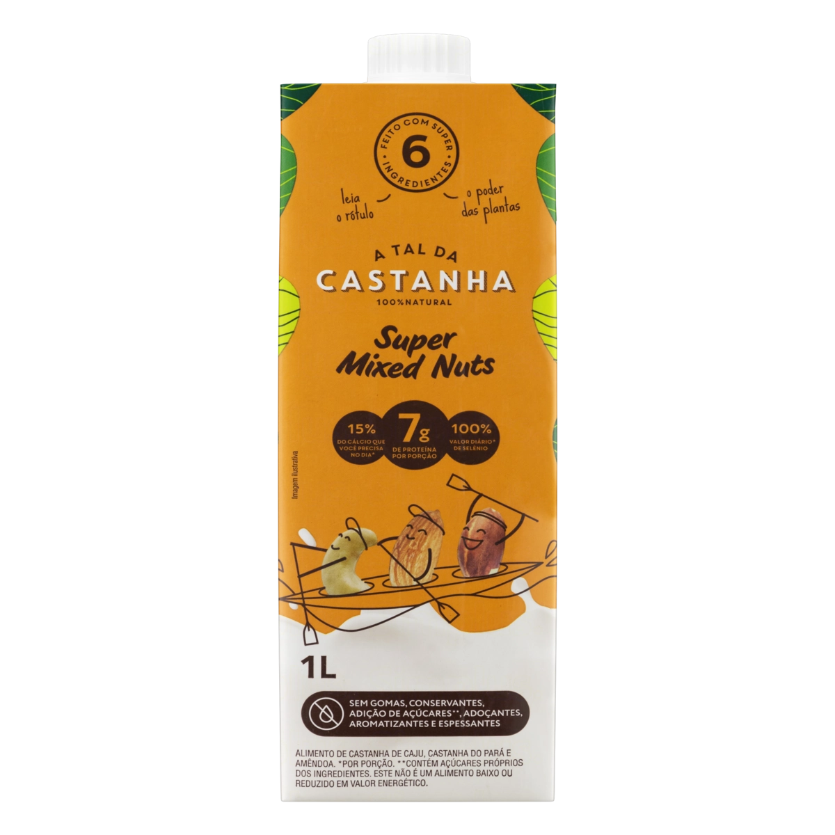 Bebida à Base De Castanha Mixed Nuts A Tal Da Castanha Caixa 1l