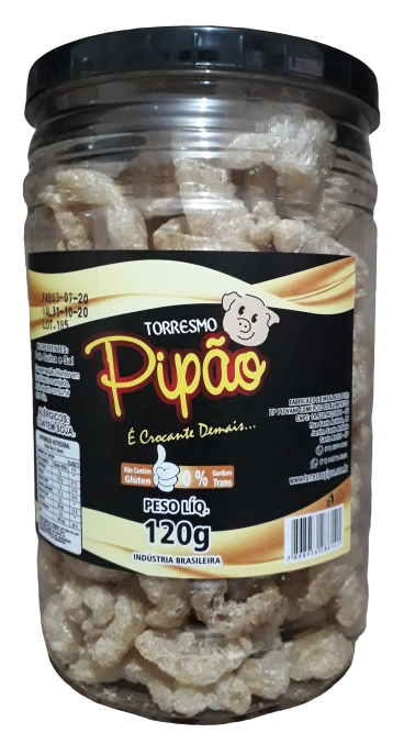Torresmo Pronto Pipao 120g Pote