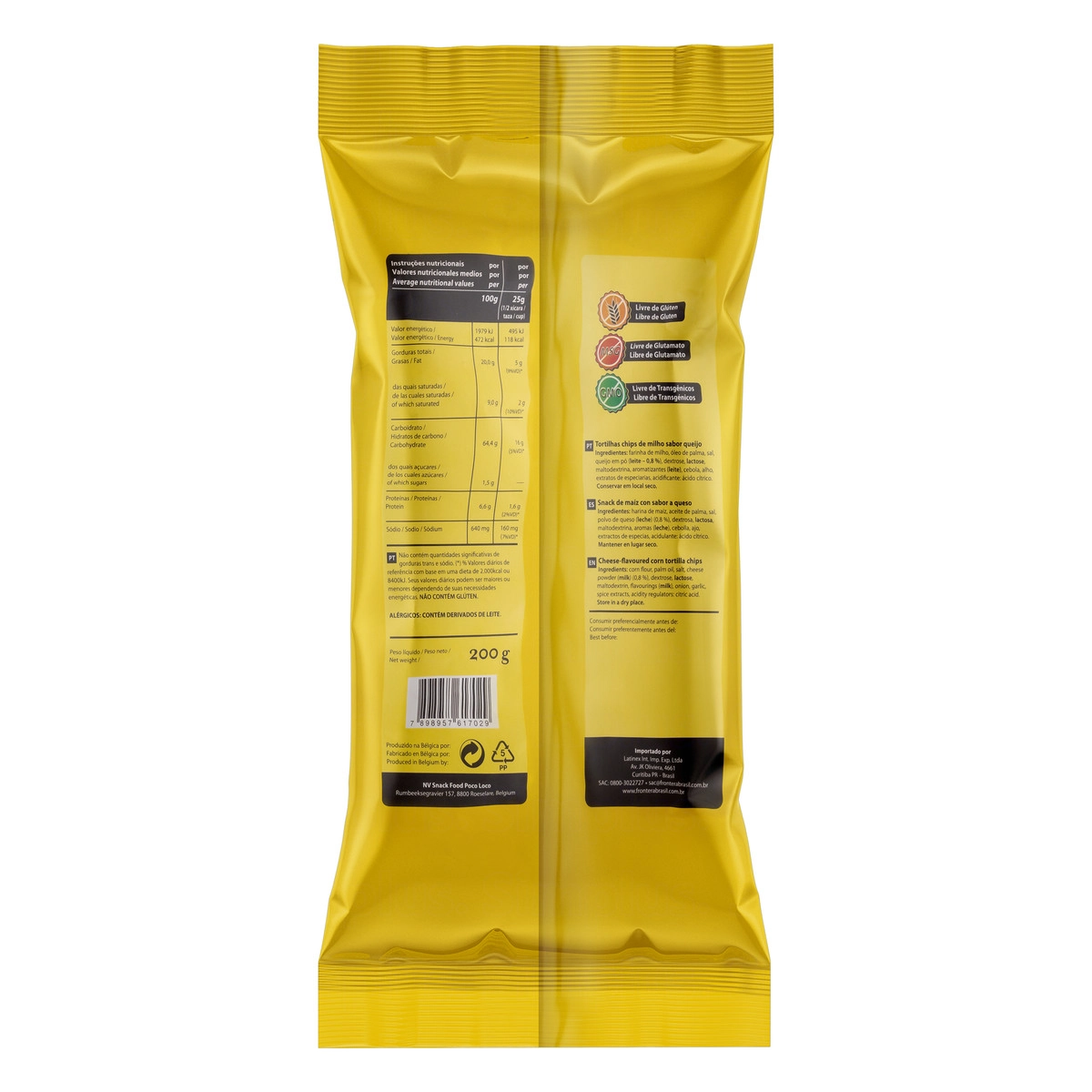 Salgadinho.front.tex Mex Qjo Nacho 200gr