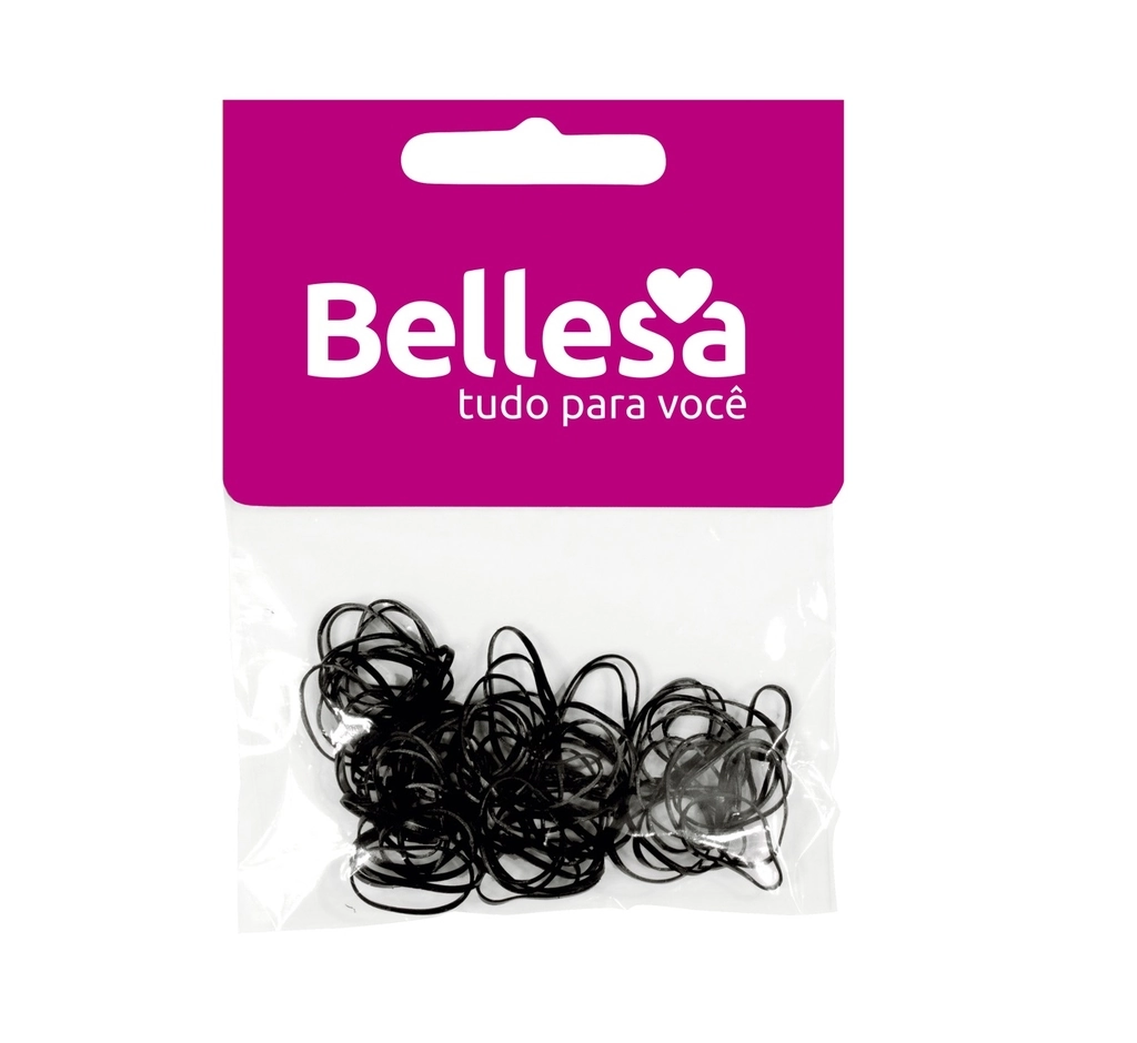 Elastico Bellesa Silicone Preto C/75