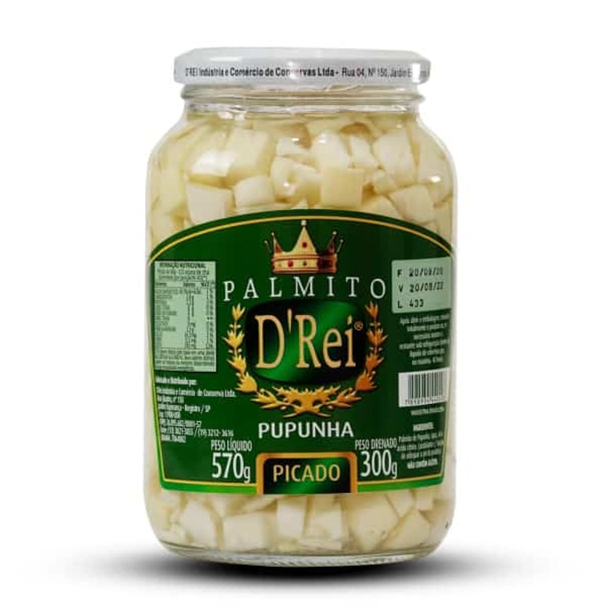 Palmito D Rei Picado Pupunha Vd 300g