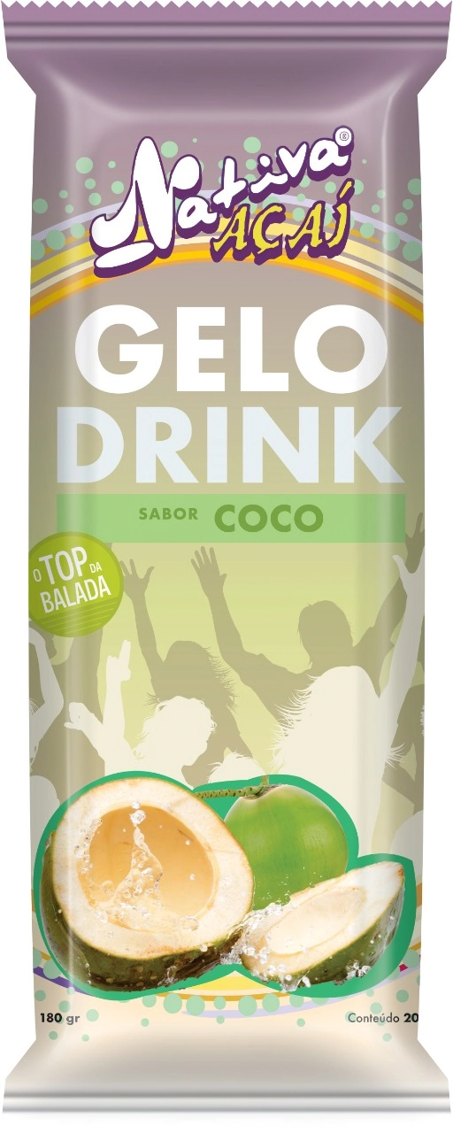 Gelo P/drink Nativa Acai Sabor Coco 180g
