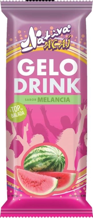 Gelo P/drink Nativa Acai Sabor Melancia 180g