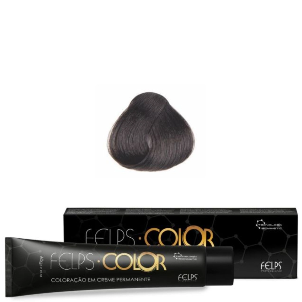 Coloracao Individual Permanente Felps 3/0 Castanho Escuro 1un