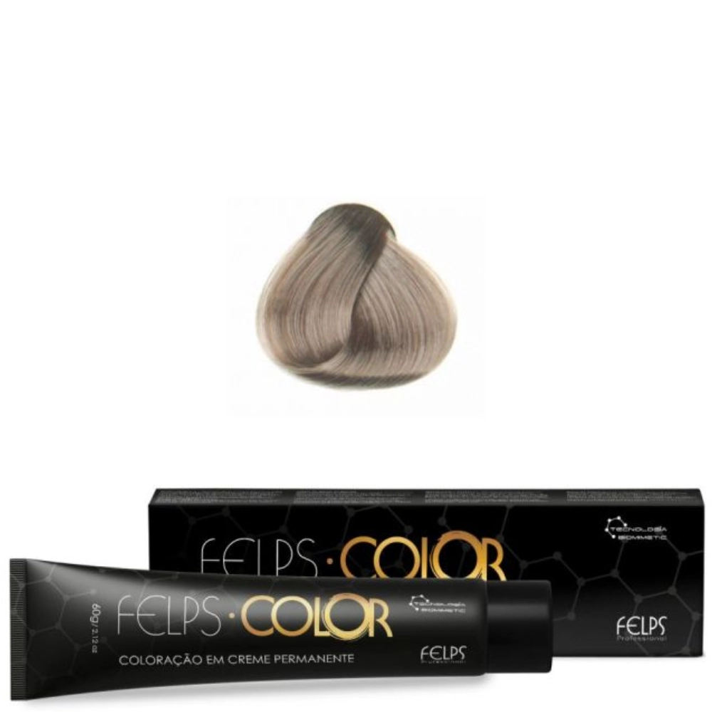 Coloracao Individual Permanente Felps 8/1 Louro Claro Cinza 1un