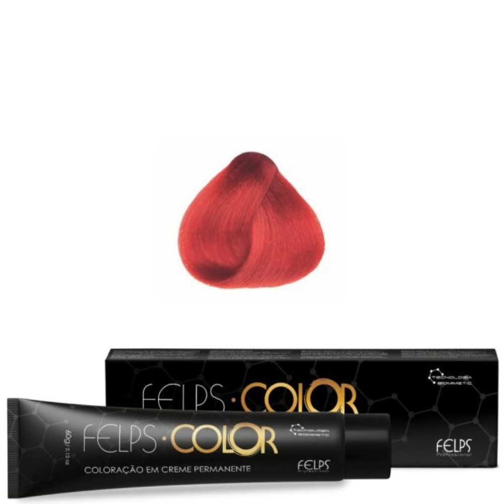 Coloracao Individual Permanente Felps 0/6 Vermelho Corretor 1un