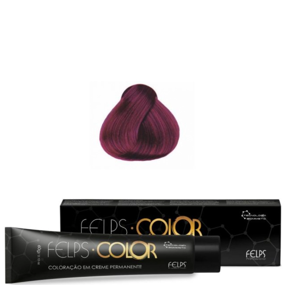 Coloracao Individual Permanente Felps Color 52/62 Marsala 1un