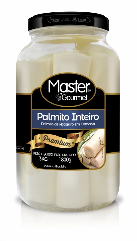 Palmito Master Gourmet Inteiro