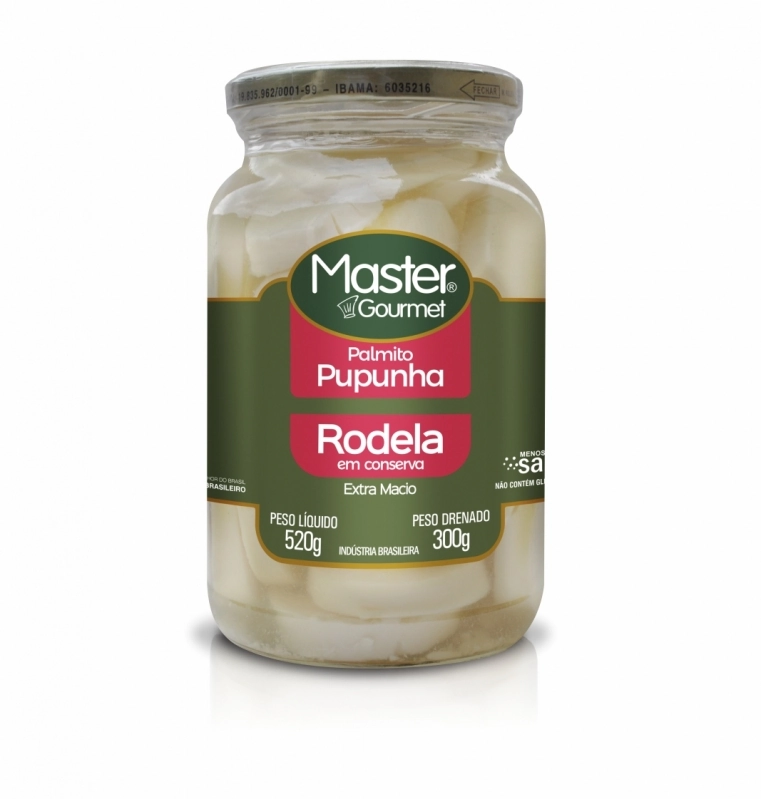Palmito Master Gourmet 300g Pupunha Rodela