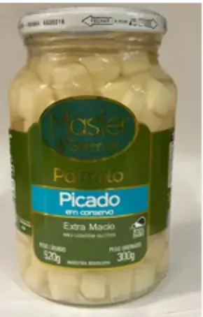 Palmito Master Gourmet 300g Pupunha Picado