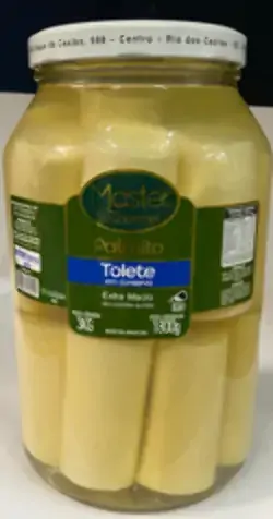 Palmito Master Gourmet 1,8kg Pupunha Tollete Inteiro