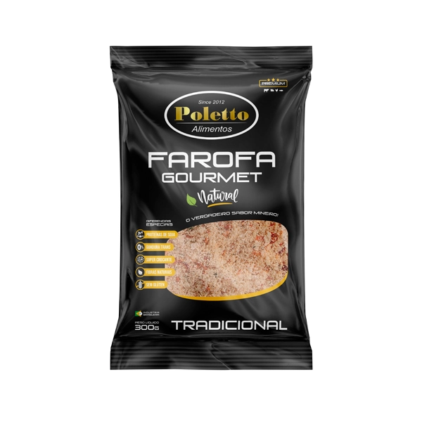 Farofa Poletto Caseira Trad 300g