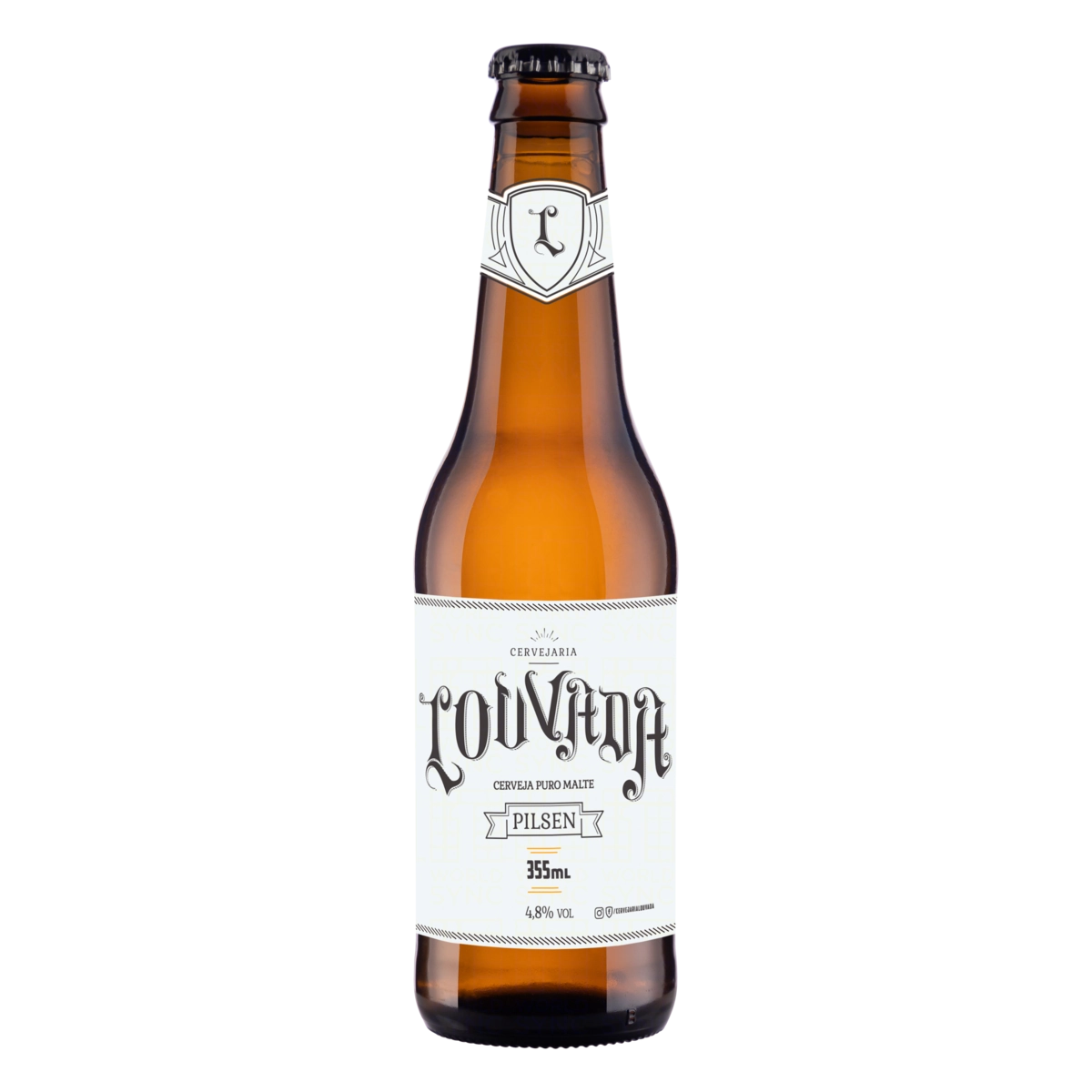 Cerveja Pilsen Puro Malte Louvada Garrafa 355ml