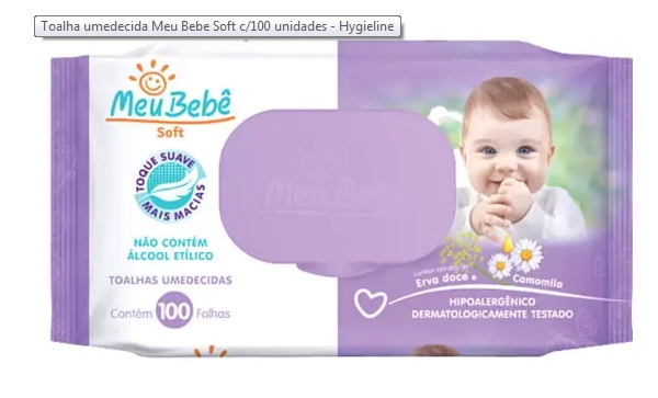 Toalha Umed Meu Bebe Soft 100un