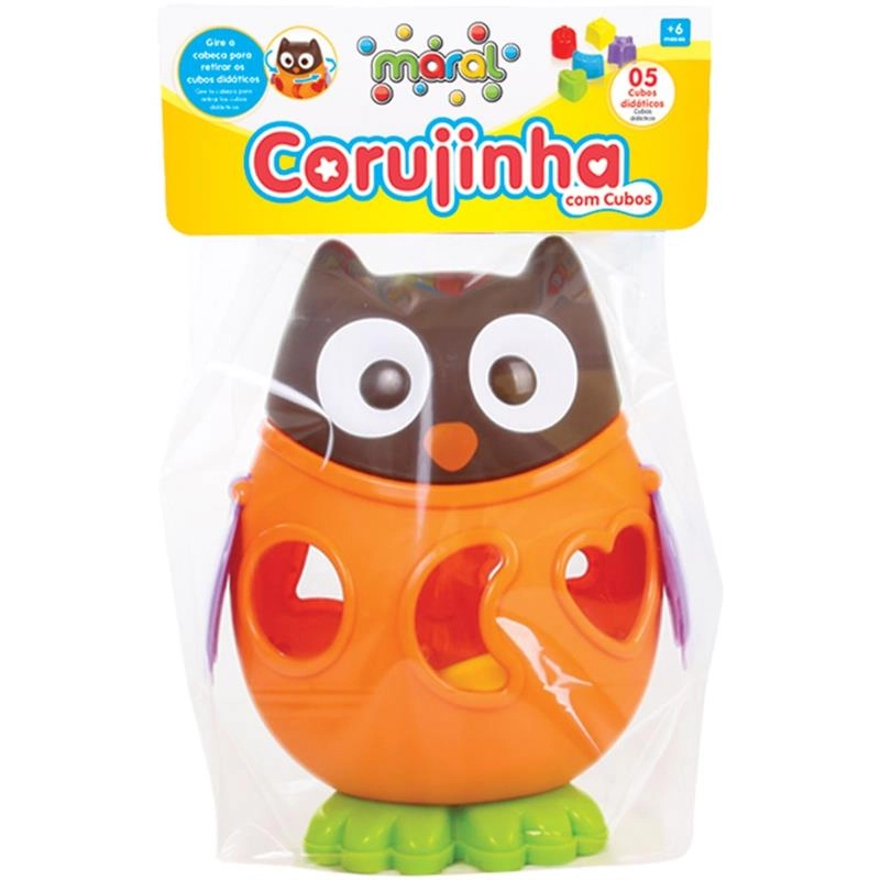 Corujinha C/ Cubos Solapa Maral