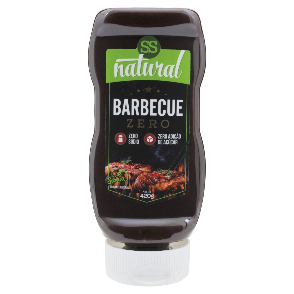 Molho Barbecue Zero Sódio Ss Natural Squeeze 420g