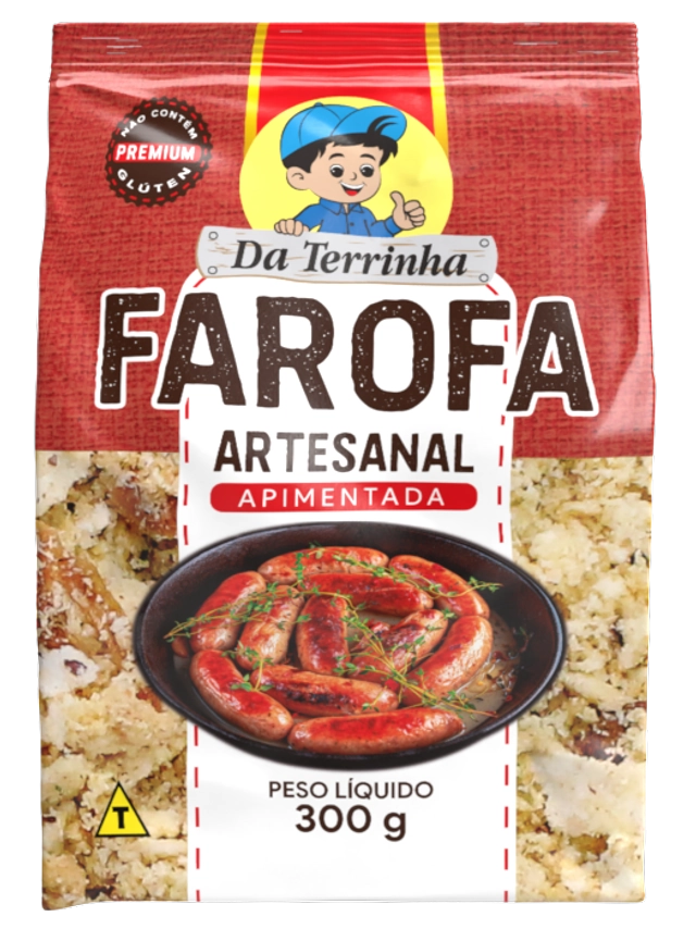 Farofa Artesanal Da Terrinha Apimentada 300g