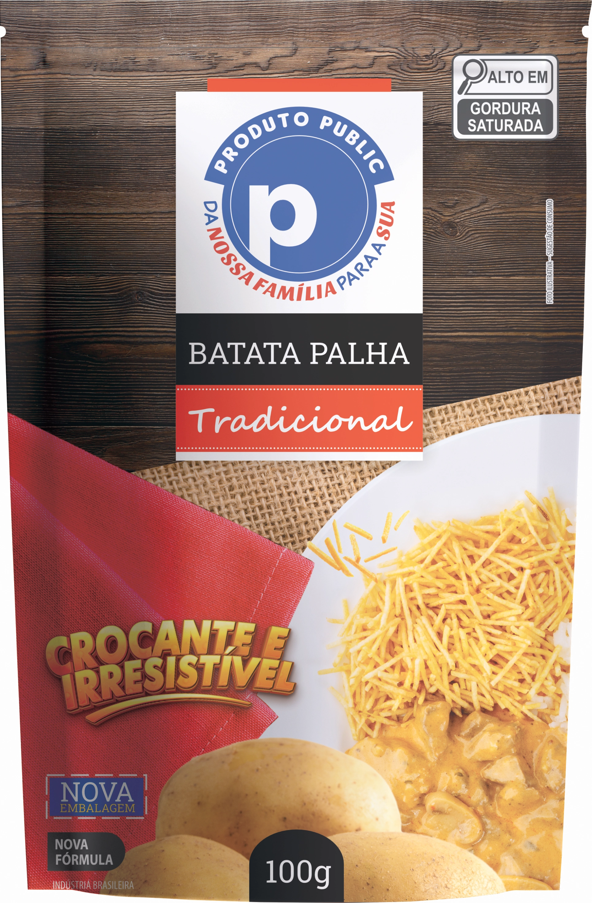 Batata Palha Public 100g Tradicional