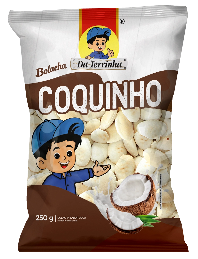 Bolacha Coquinho Da Terrinha Pacote 250g
