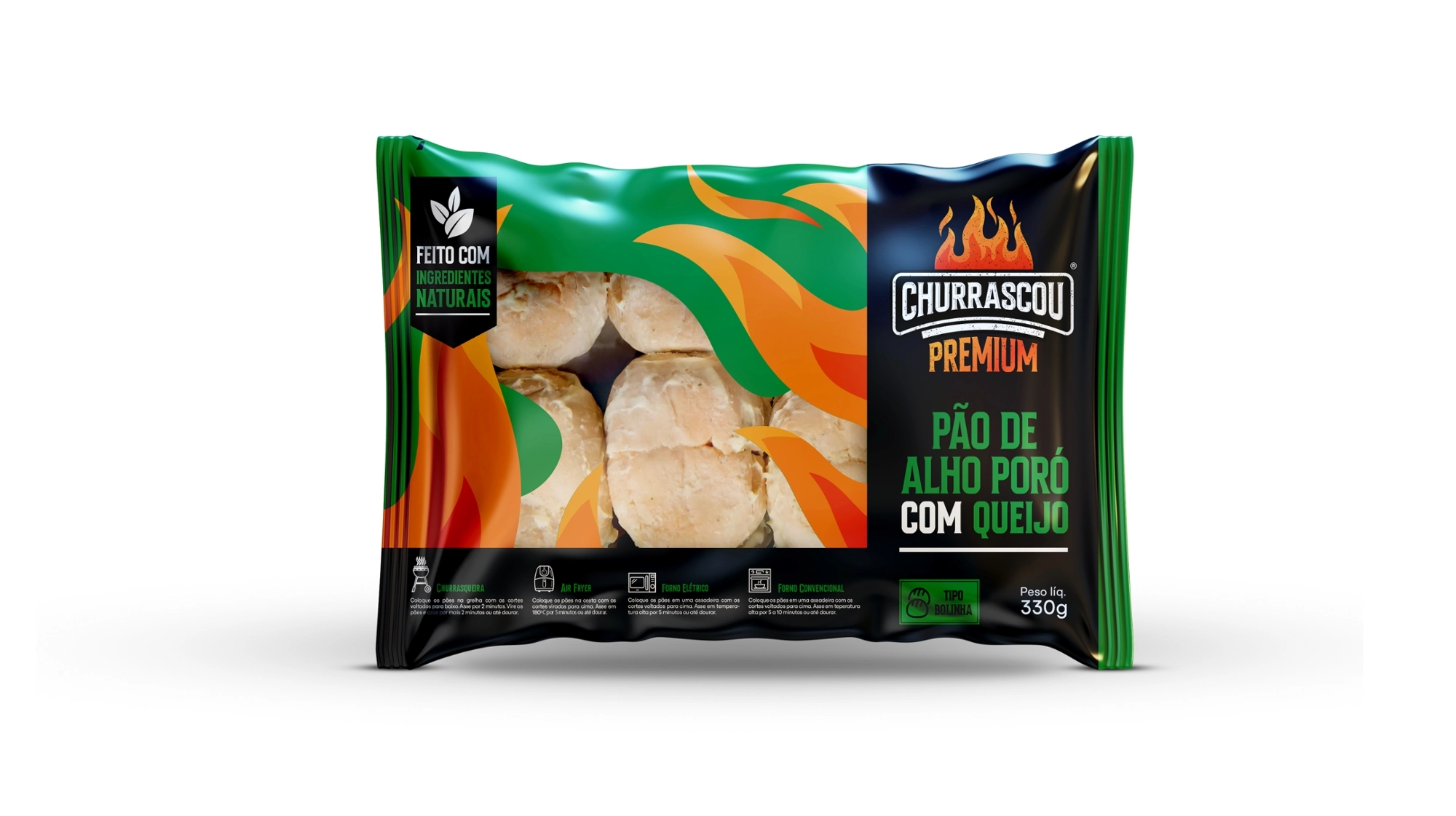 Pao De Alho Segredo Mineiro Churrascou 380g Poro