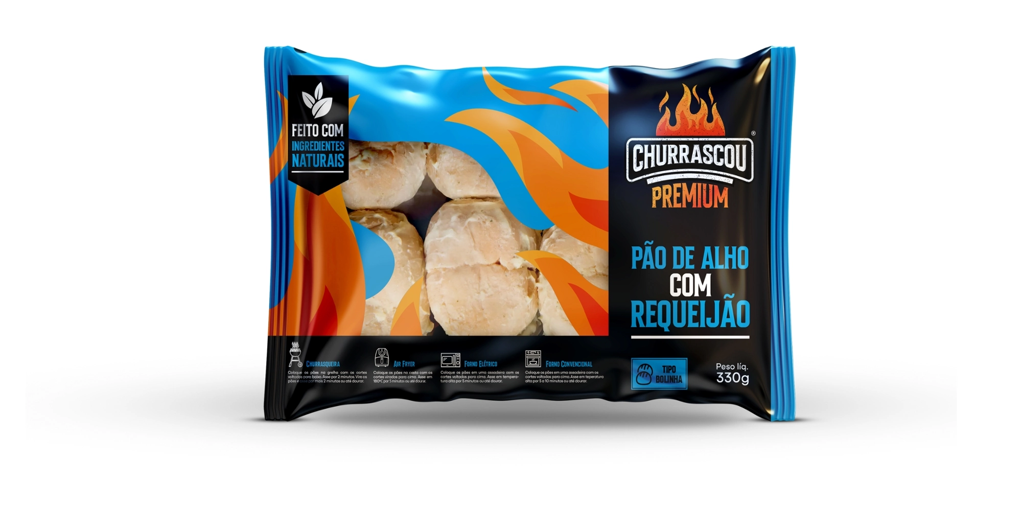 Pao De Alho Segredo Mineiro Churrascou 380g Requeijao
