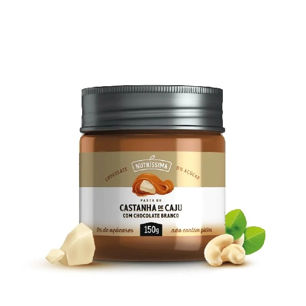 Creme Nutrissima 150g Cast De Caju/choc Bco S/gluten