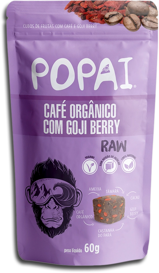 Snacks Vegano Popai 60g Cafe Org C/goji Berry