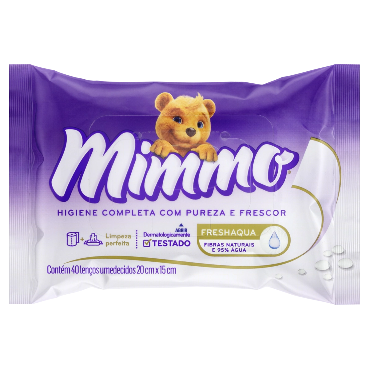 Lenço Umedecido Infantil Mimmo Pacote 40 Unidades