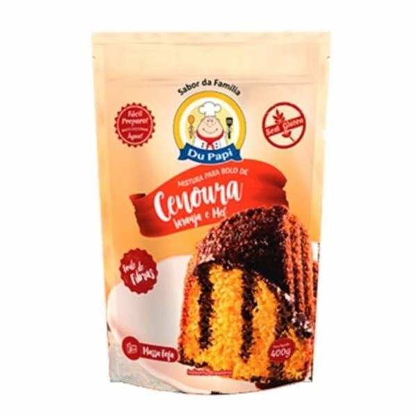 Mist P/bolo Du Papi Cenoura Laranja E Mel 400g