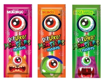 Pirulito Diploko Neon 10gr Monst Sort