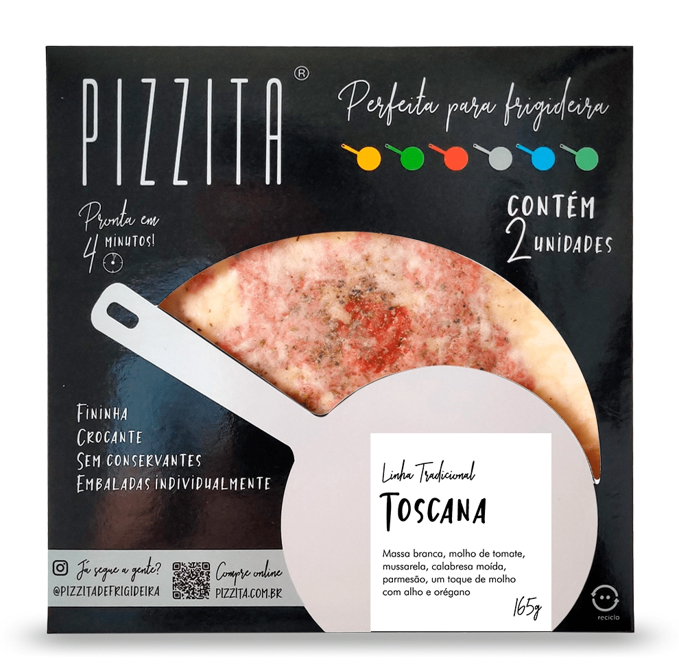 Pizza P/frigideira Pizzita 140g Toscana Tradicional