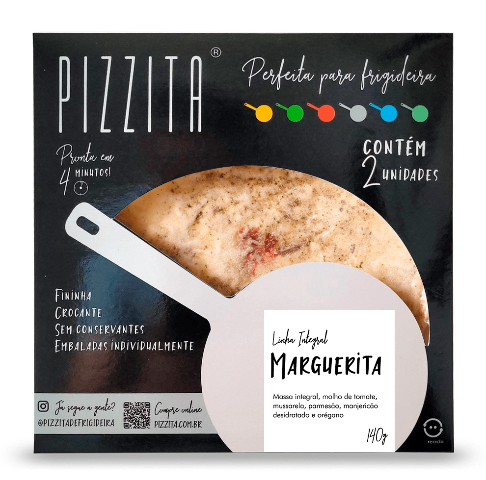 Pizza P/frigideira Pizzita 140g Marguerita Integral