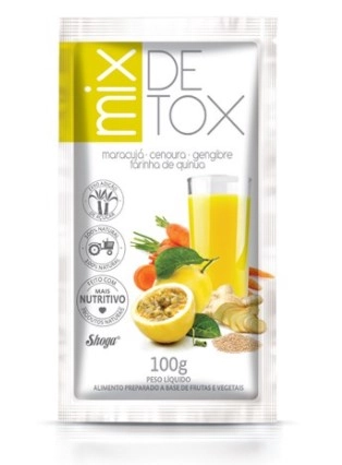Mix Detox Maracuja Cenoura Geng Farinha Quinoa 100g