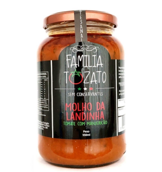 Molho Da Landinha C/ Manjericao Tozato 550ml