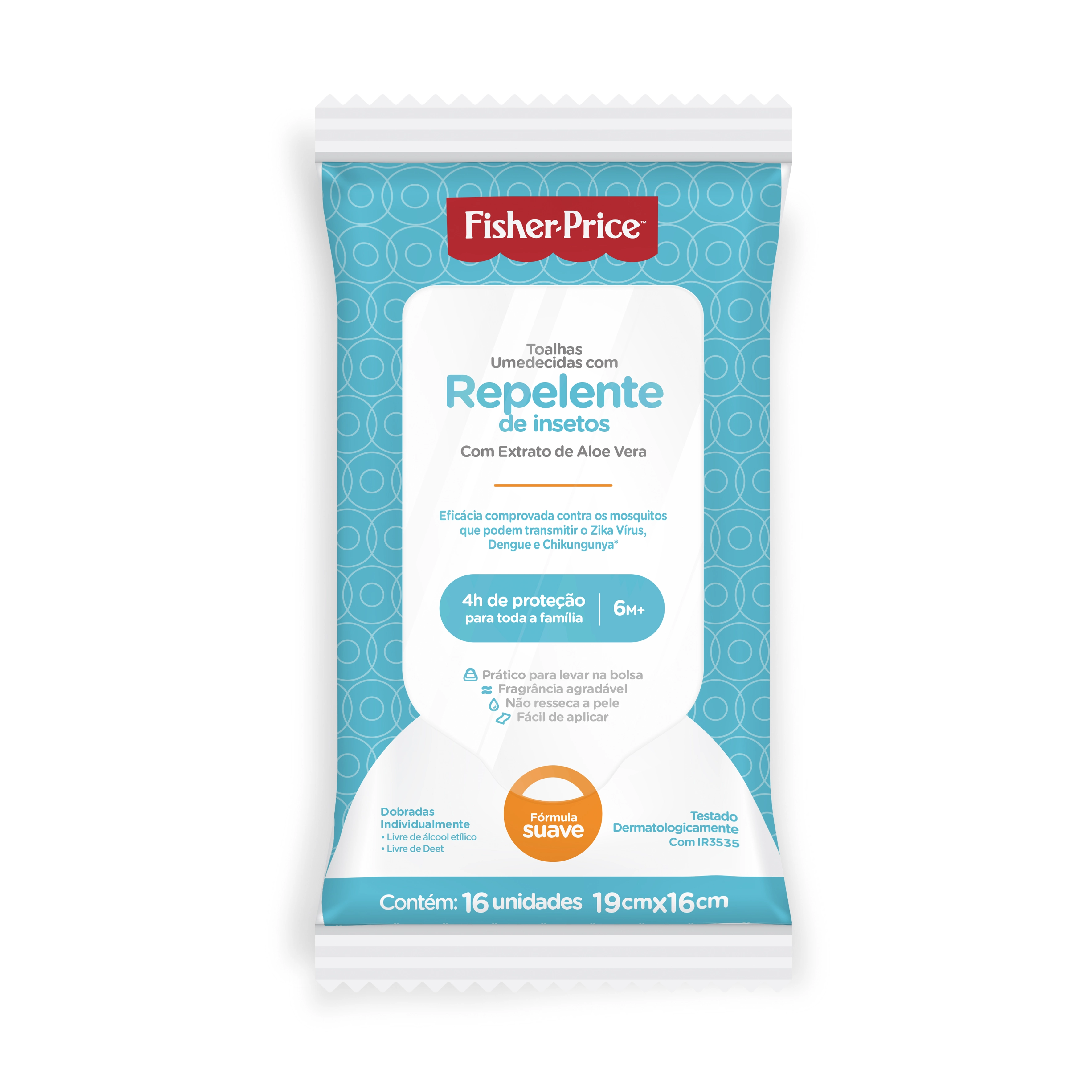 Toalha Umed Fisher Price C/16 Repelente