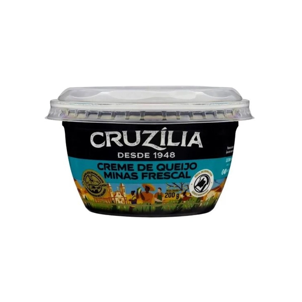 Creme De Queijo Minas Frescal Cruzília Pote 200g