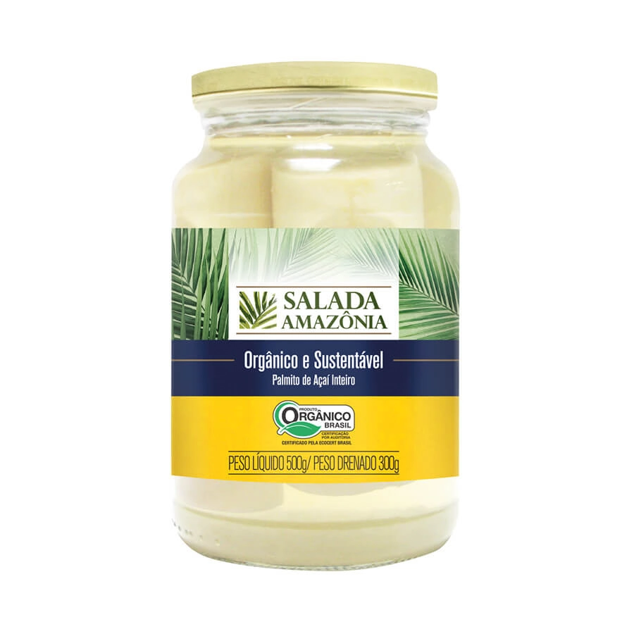 Palmito De Acai Salada Amazonia Org 300g Interio