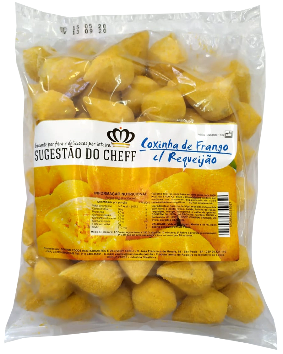 Mini Coxinha Sugestao De Cheff 1kg