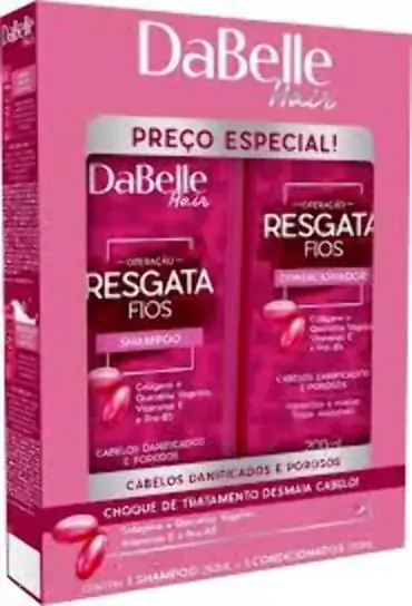 Kit Dabelle Sh250ml Cond200ml Resgata Fios
