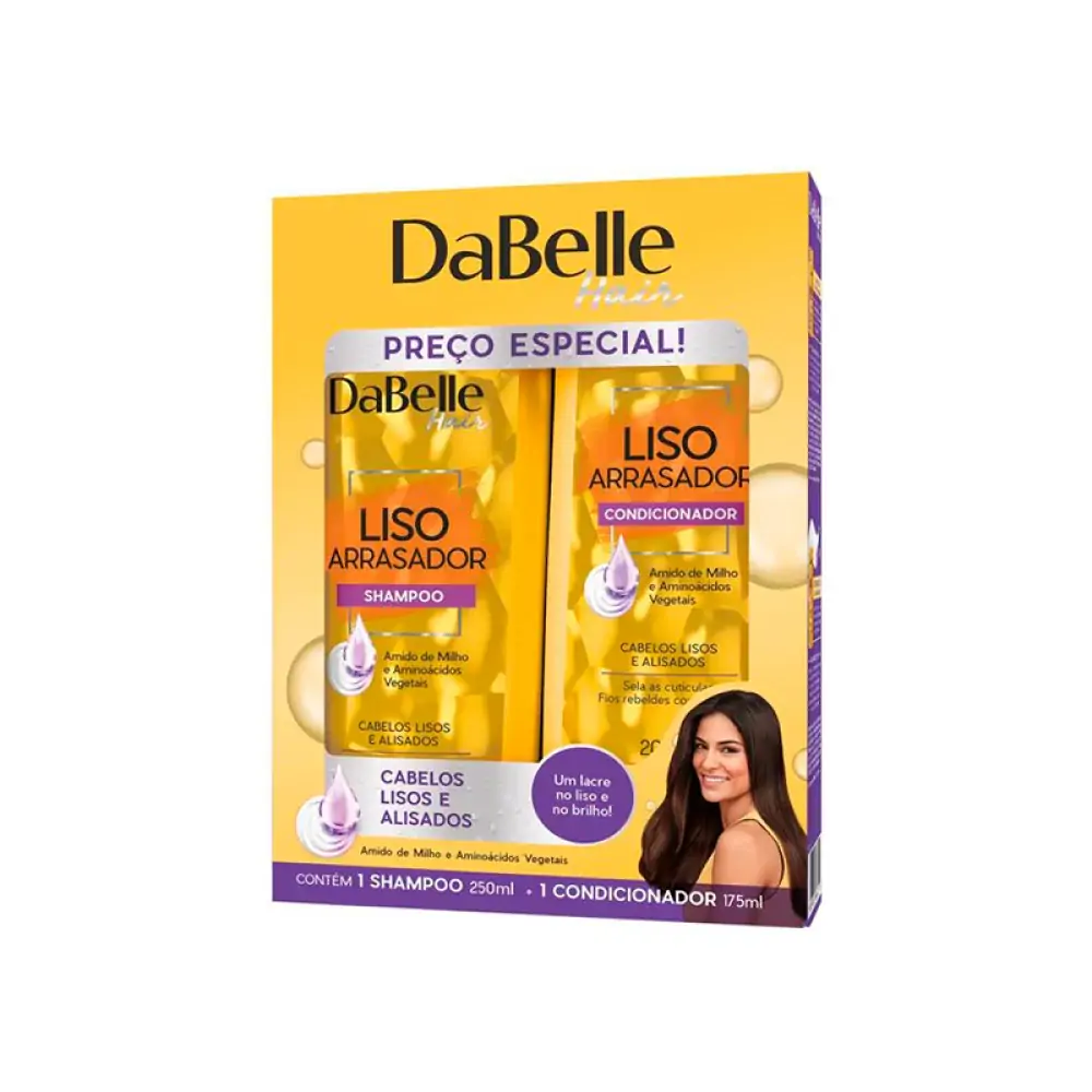 Kit Dabelle Sh250ml Cond200ml Liso Arrasador