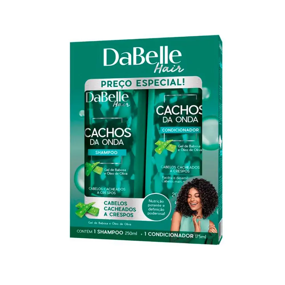 Kit Dabelle Sh250ml Cond200ml Cachos Da Onda