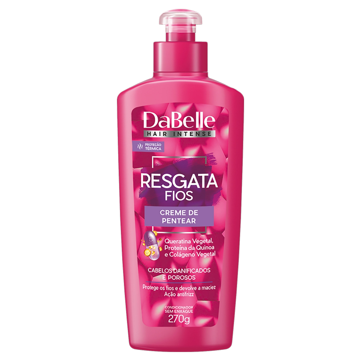 Creme Para Pentear Dabelle Hair Intense Resgata Fios Frasco 275g