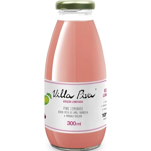 Bebida Adoçada Pink Lemonade Villa Piva Garrafa 300ml