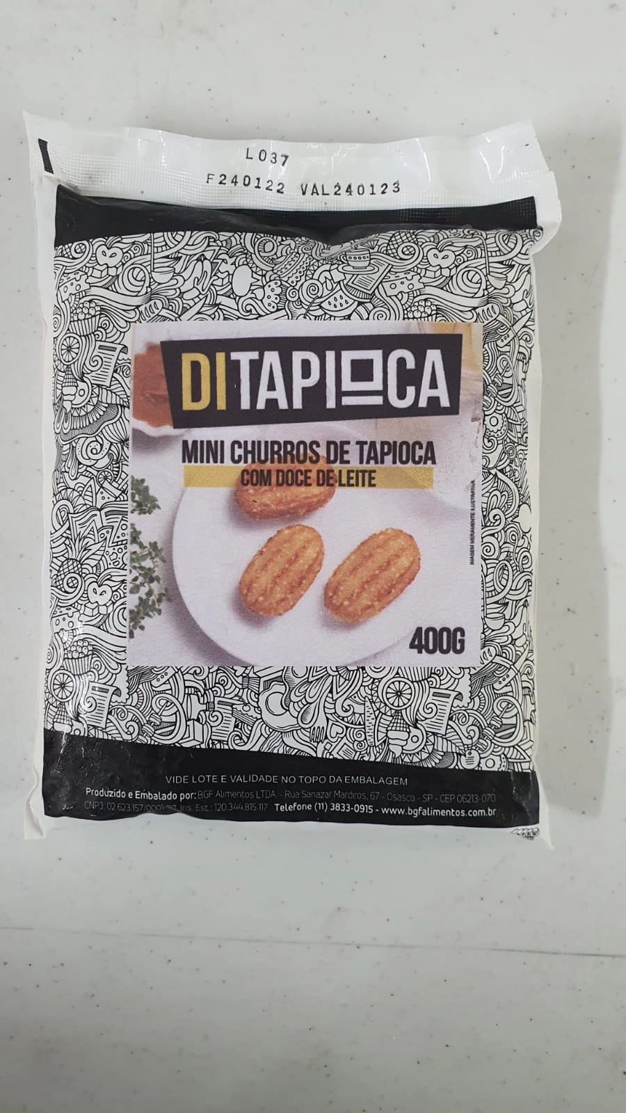 Mini Churros Tapioca Bgf Doce Leite 400g