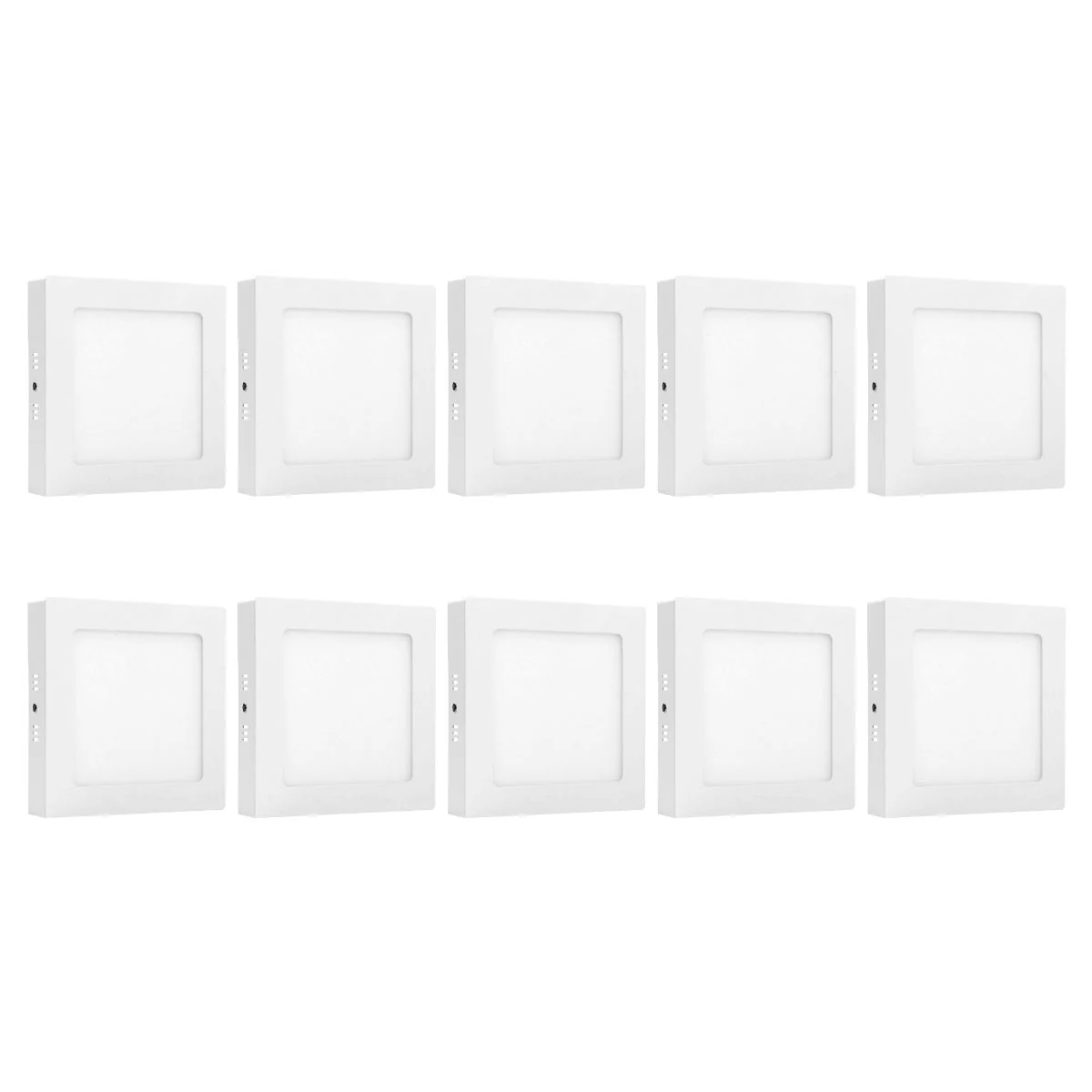 Kit C/ 10 Paineis Led Sobrepor 30w Quadrado - Fortled