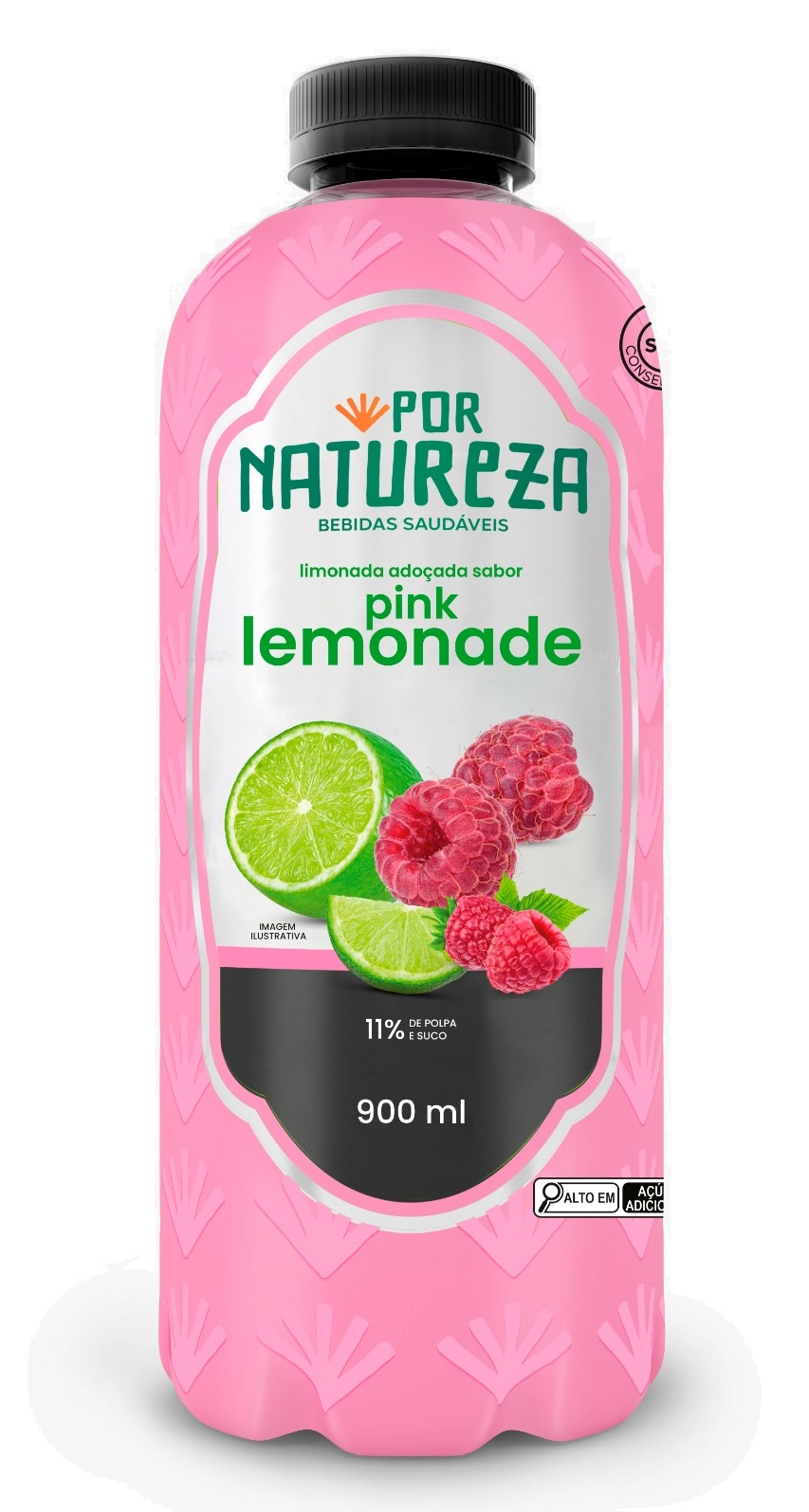 Suco Por Natureza Pink Limonade 900ml